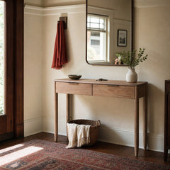 Kamelia Console Table in Sand styled in Portland Ladd&