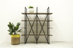 Kenya Large Bookcase in Salvaged Grey - bookcase by LH Imports - Whats New Furniture Portland OR