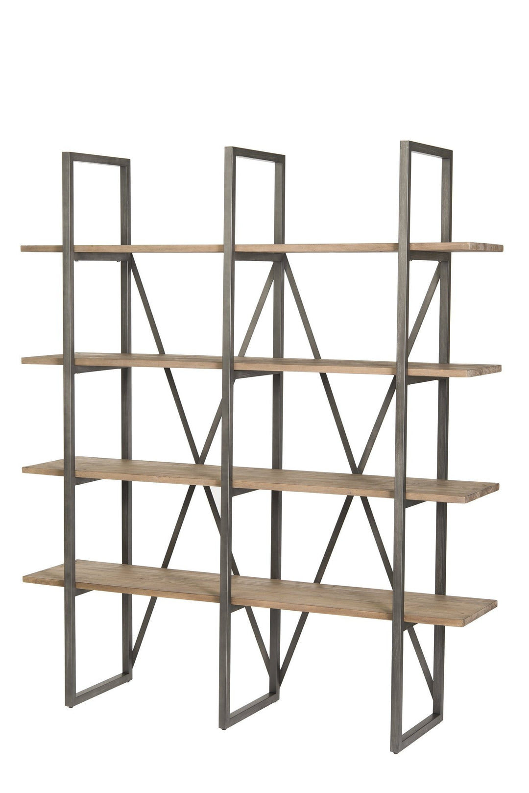 Kenya Large Bookcase in Salvaged Grey - bookcase by LH Imports - Whats New Furniture Portland OR