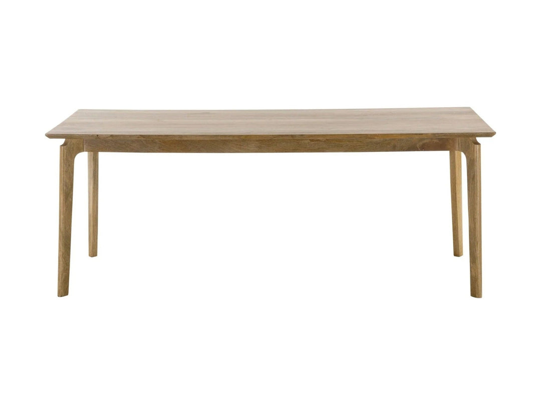 Kenzo Dining Table in Natural mango wood front view - dining table by LH Imports - Whats New Furniture Portland OR