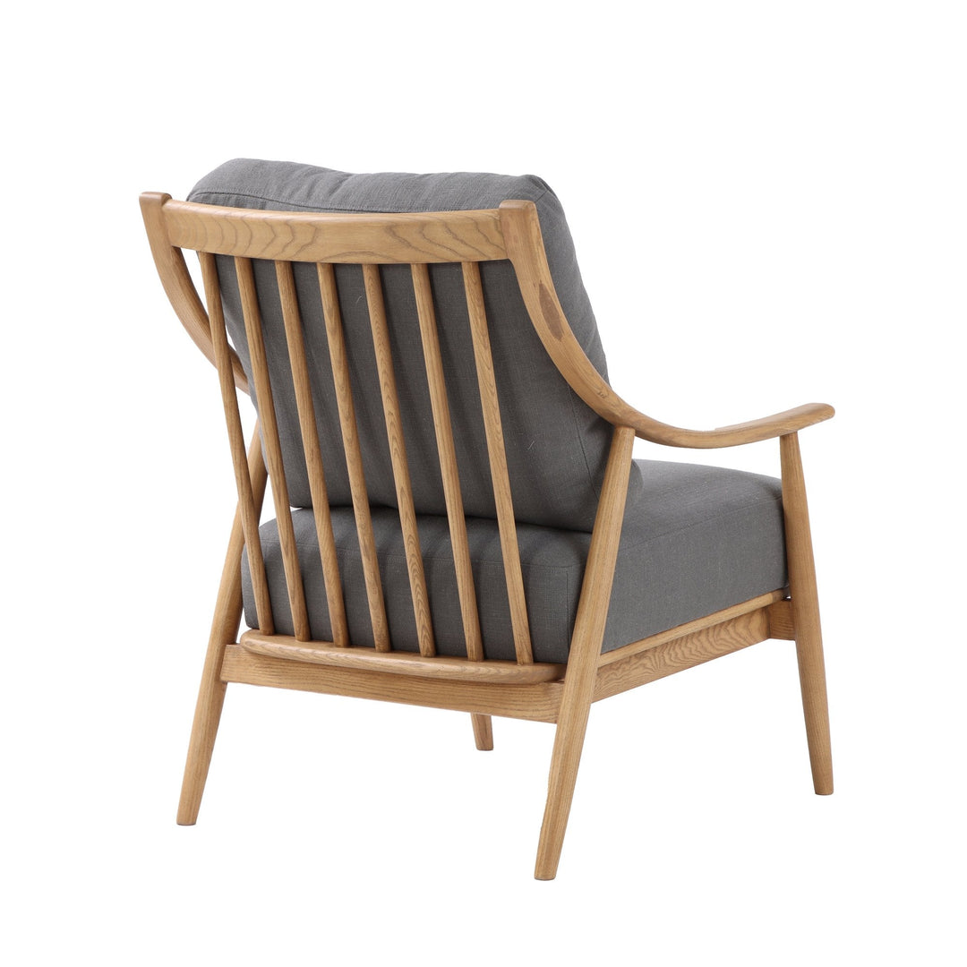Kinsley Club Chair - Stormy Grey/Natural Frame - Whats New Furniture Portland OR