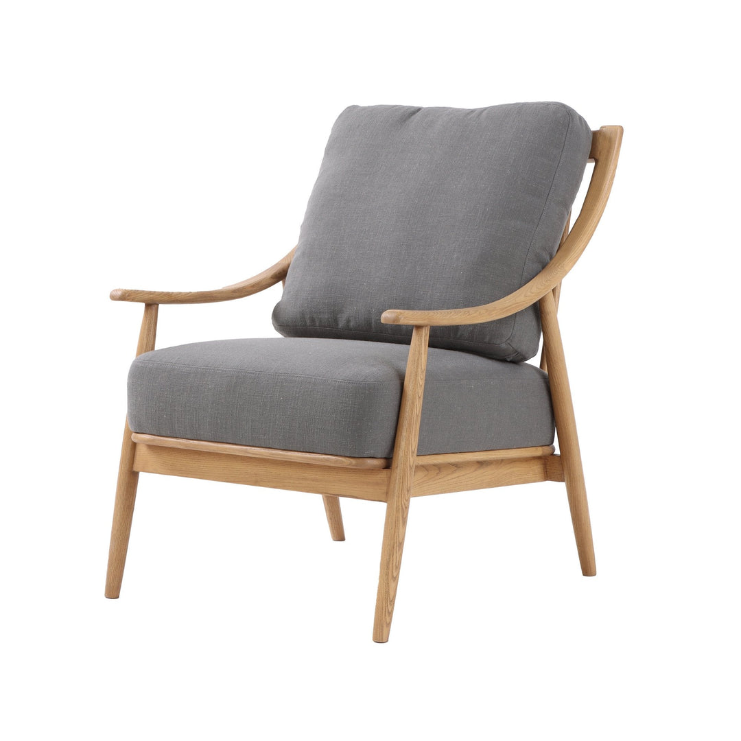 Kinsley Club Chair - Stormy Grey/Natural Frame - Whats New Furniture Portland OR