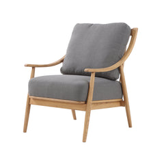 Kinsley Club Chair - Stormy Grey/Natural Frame - Whats New Furniture Portland OR