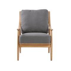 Kinsley Club Chair - Stormy Grey/Natural Frame - Whats New Furniture Portland OR