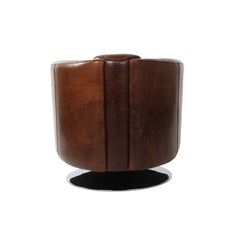 Lannister Swivel Club Chair in Brown - accent chair by LH Imports - Whats New Furniture Portland OR