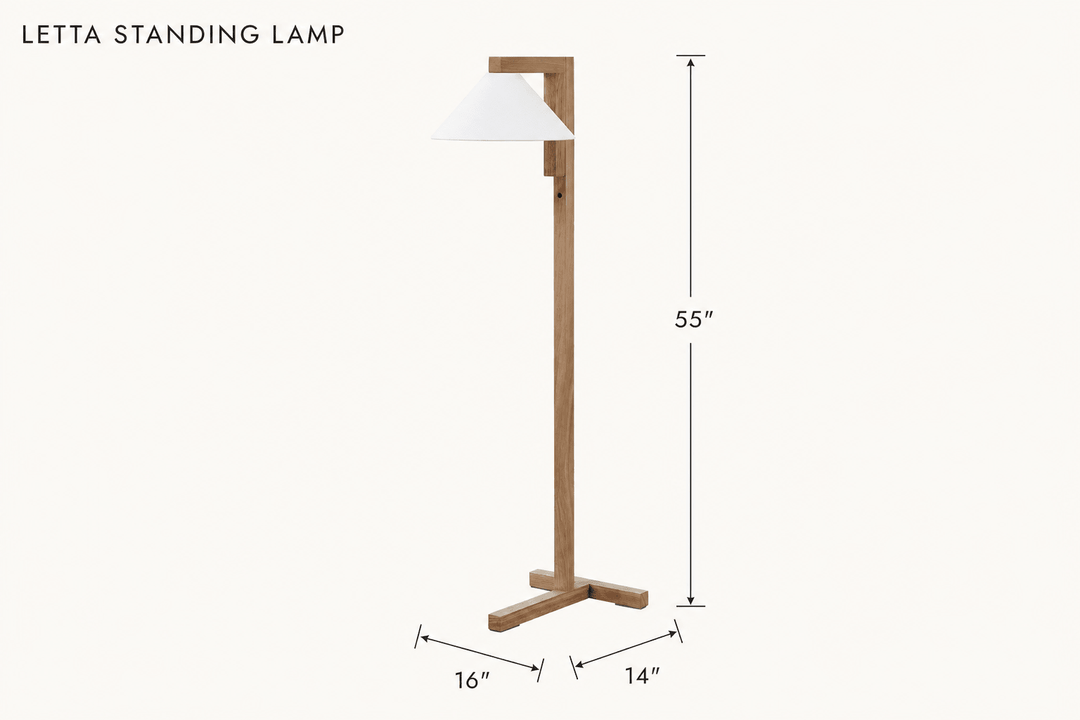 Letta Standing Lamp dimensions - What&