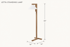 Letta Standing Lamp dimensions - What&