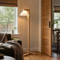 Letta Standing Lamp styled in Portland Sellwood cottage living room - Whats New Furniture
