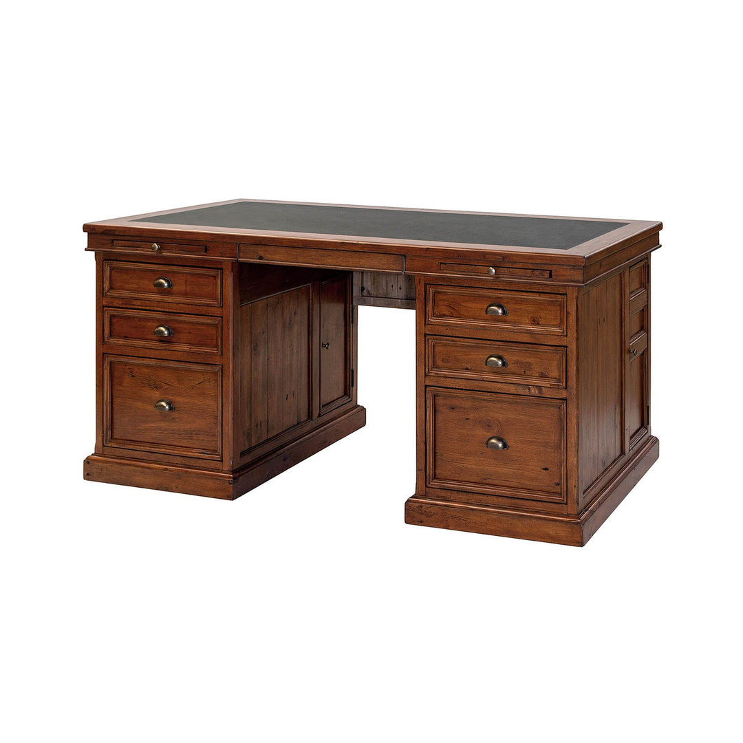 Lifestyle Double Desk in African Dusk - desk by LH Imports - Whats New Furniture Portland OR