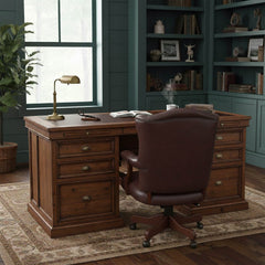 Lifestyle Double Desk - Whats New Furniture Portland OR
