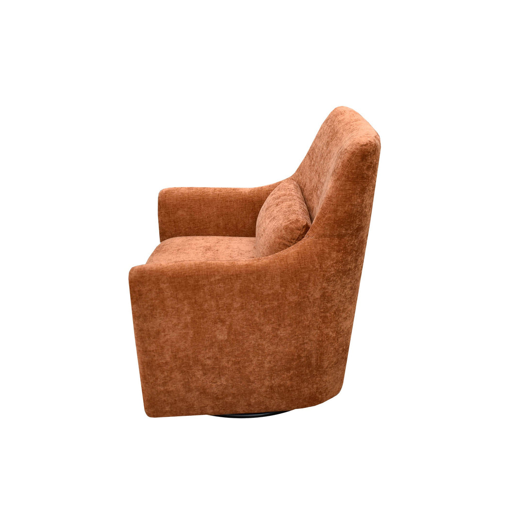 Lilith Swivel Chair in Brick Chenille - accent chair by LH Imports - Whats New Furniture Portland OR