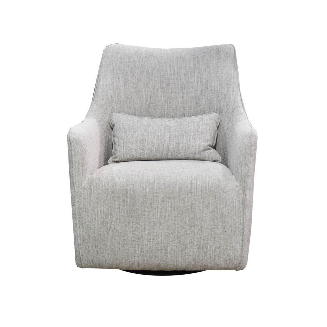 Lilith Swivel Chair in Woven Linen - accent chair by LH Imports - Whats New Furniture Portland OR