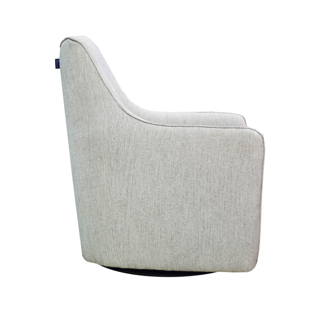 Lilith Swivel Chair in Woven Linen - accent chair by LH Imports - Whats New Furniture Portland OR