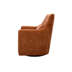Lilith Swivel Chair - Brick Chenille - Whats New Furniture Portland OR