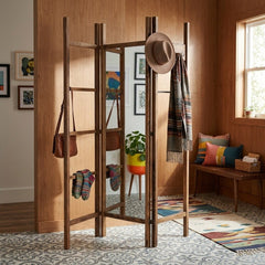 Lincoln Multi-Use Hanger - back view - mid-century modern entryway furniture - Whats New Furniture Portland OR