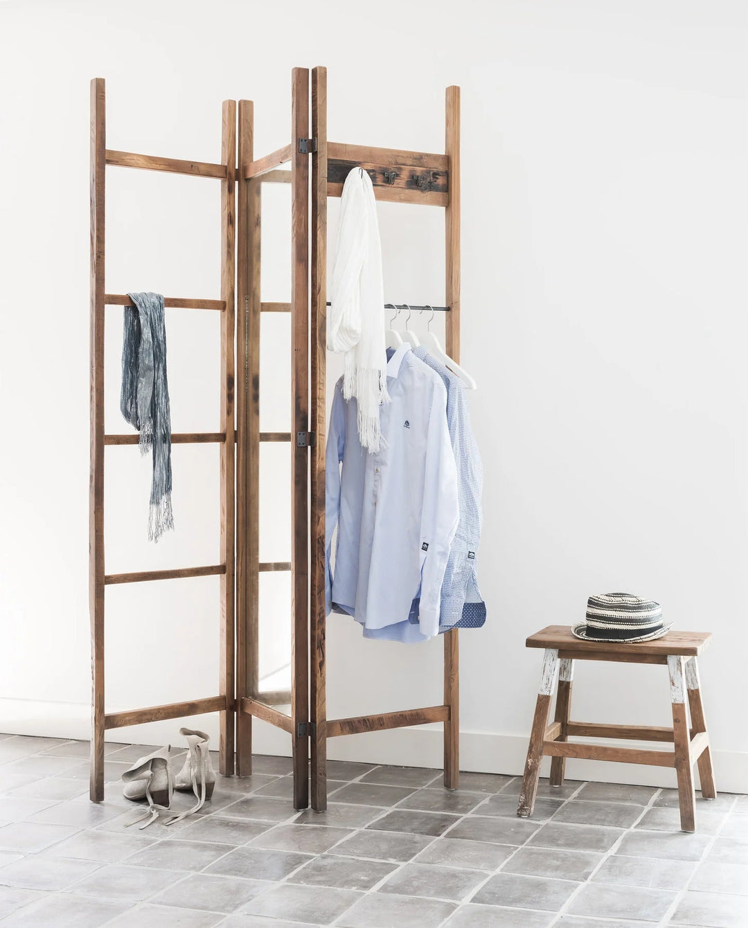 Lincoln Multi-Use Hanger - detail - mid-century modern entryway furniture - Whats New Furniture Portland OR