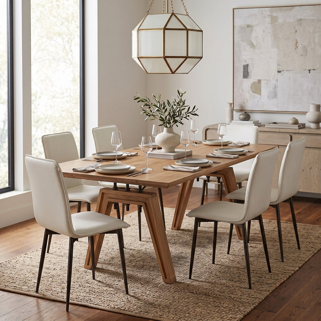 Luca Dining Chair - Fox White - Whats New Furniture Portland OR