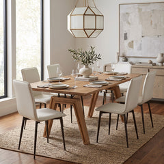 Luca Dining Chair - Fox White - Whats New Furniture Portland OR