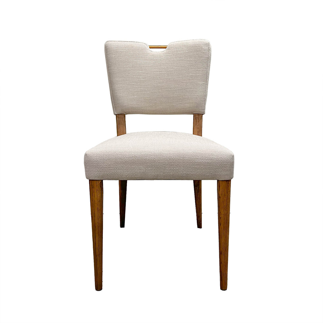 Luella Dining Chair - Sandy Beige/Cool Brown Legs - Whats New Furniture Portland OR