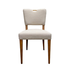 Luella Dining Chair - Sandy Beige/Cool Brown Legs - Whats New Furniture Portland OR