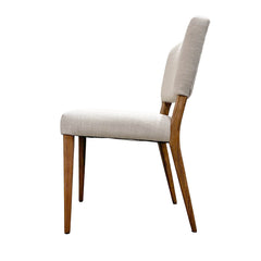 Luella Dining Chair - Sandy Beige/Cool Brown Legs - Whats New Furniture Portland OR