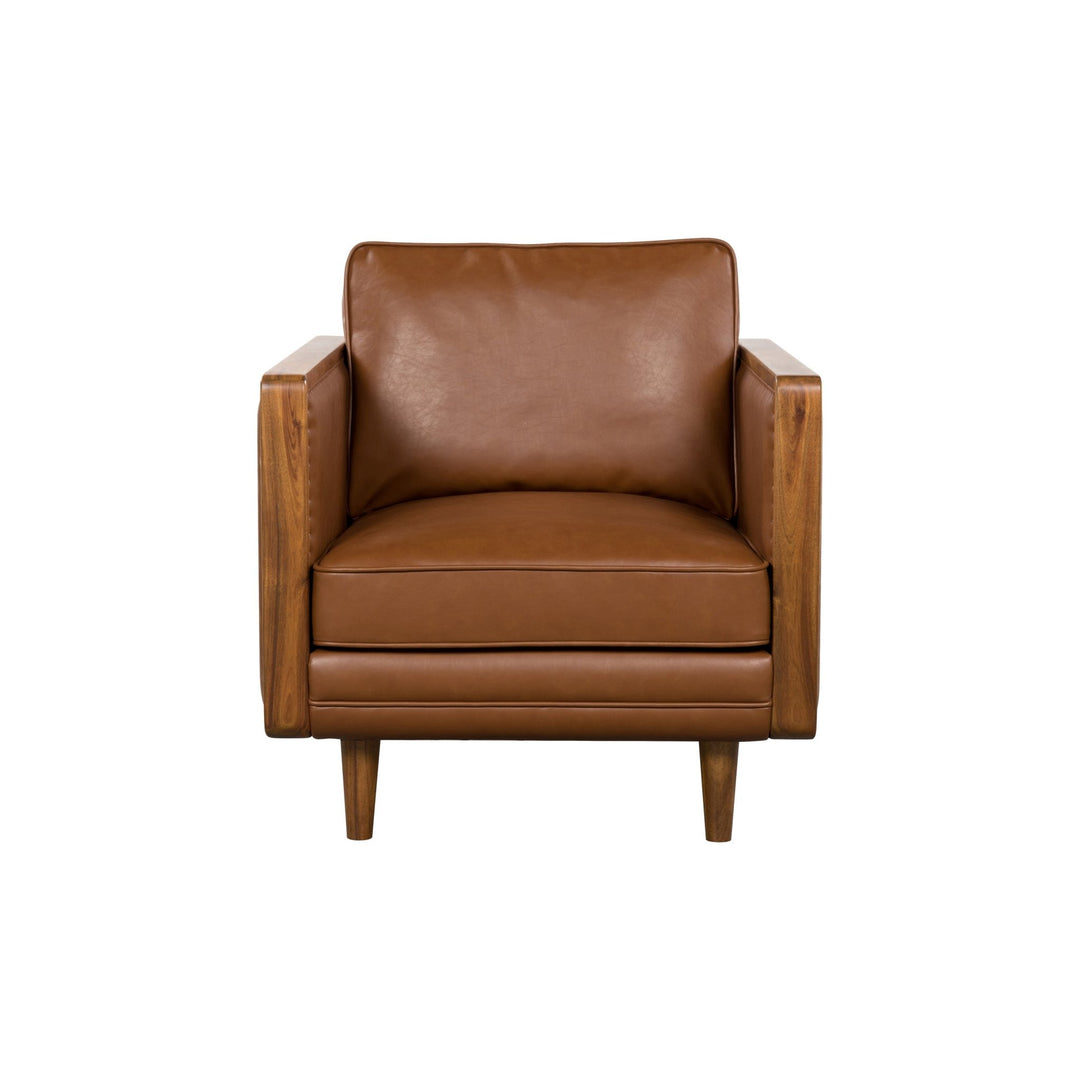 Mandalay Club Chair in Vegan Nut - accent chair by LH Imports - Whats New Furniture Portland OR