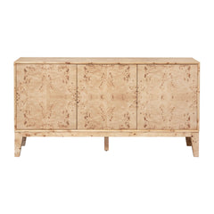 Mappa 3 Door Sideboard in Light Burl - sideboard by LH Imports - Whats New Furniture Portland OR