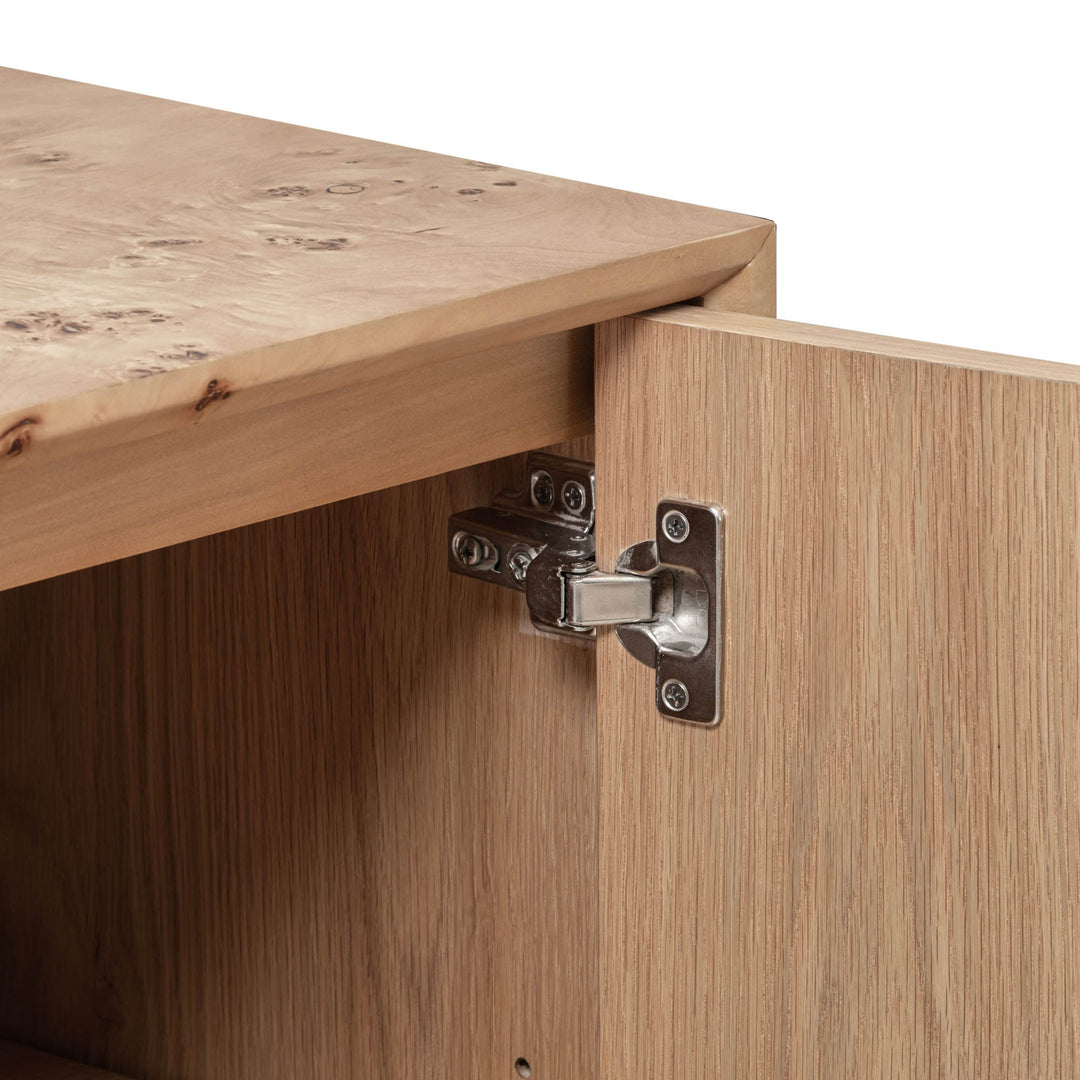 Mappa 3 Door Sideboard in Light Burl - sideboard by LH Imports - Whats New Furniture Portland OR