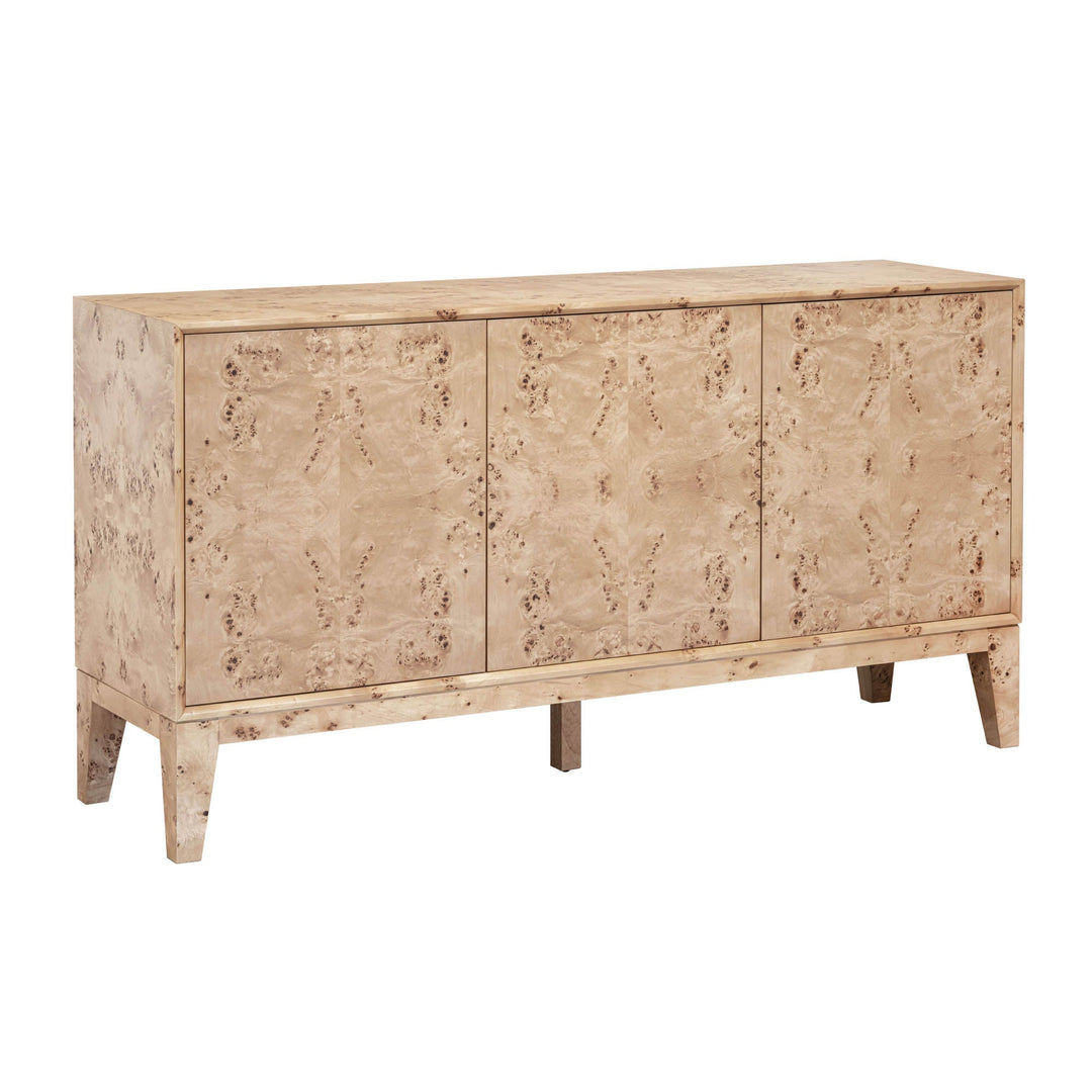 Mappa 3 Door Sideboard in Light Burl - sideboard by LH Imports - Whats New Furniture Portland OR
