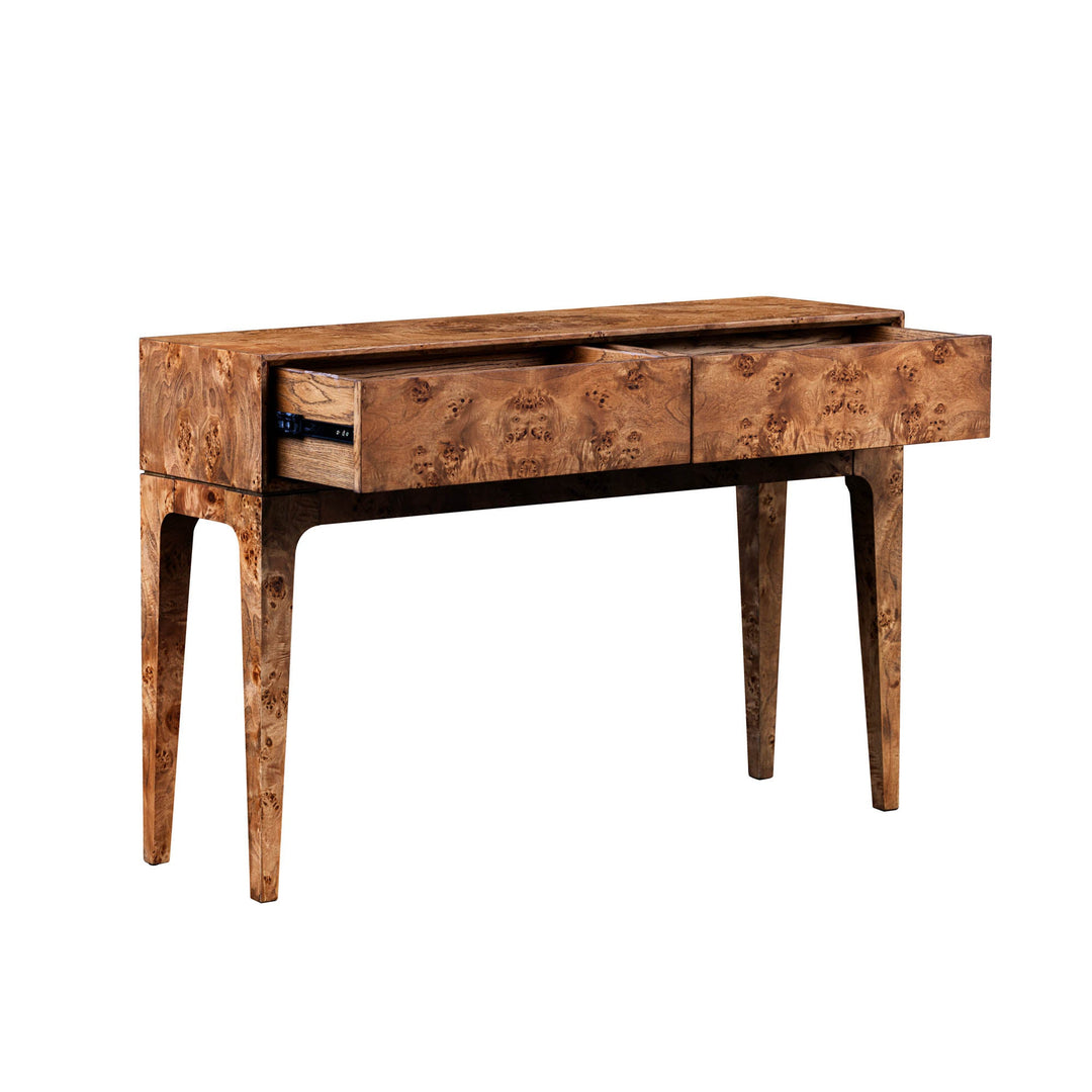 Mappa Console Table in Dark Burl - console table by LH Imports - Whats New Furniture Portland OR