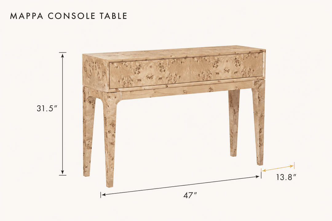 Mappa Console Table dimensions - What&