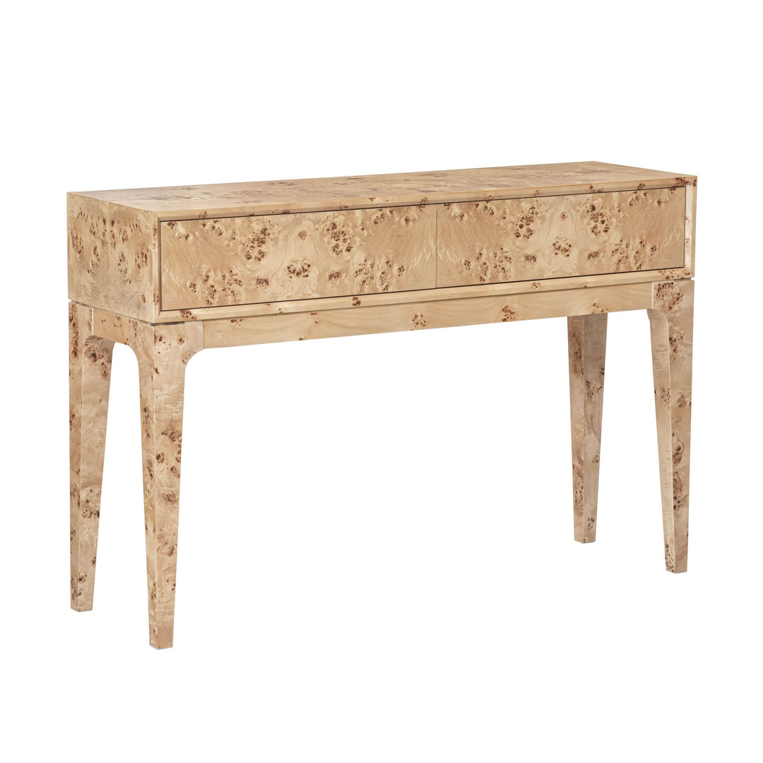 Mappa Console Table - Light Burl - Whats New Furniture Portland OR