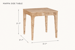Mappa Side Table dimensions - What&