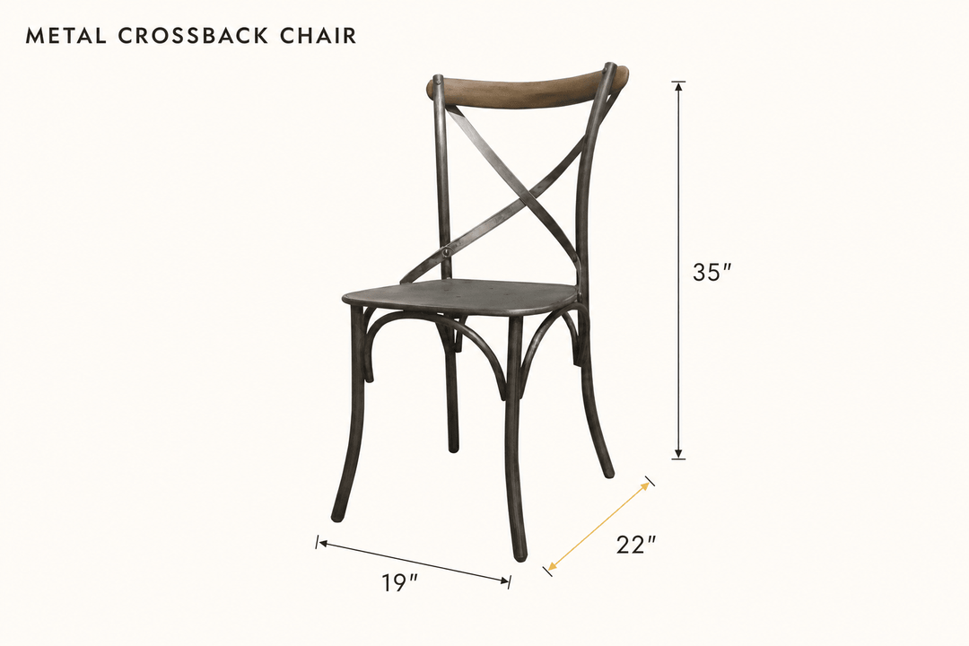 Metal Crossback Chair dimensions - What&