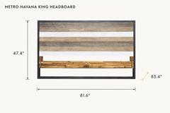 Metro Havana King Headboard dimensions - What&
