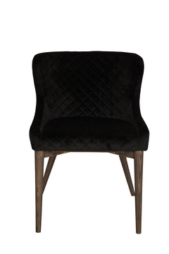 Mila Dining Chair in Black Velvet - dining chair by LH Imports - Whats New Furniture Portland OR