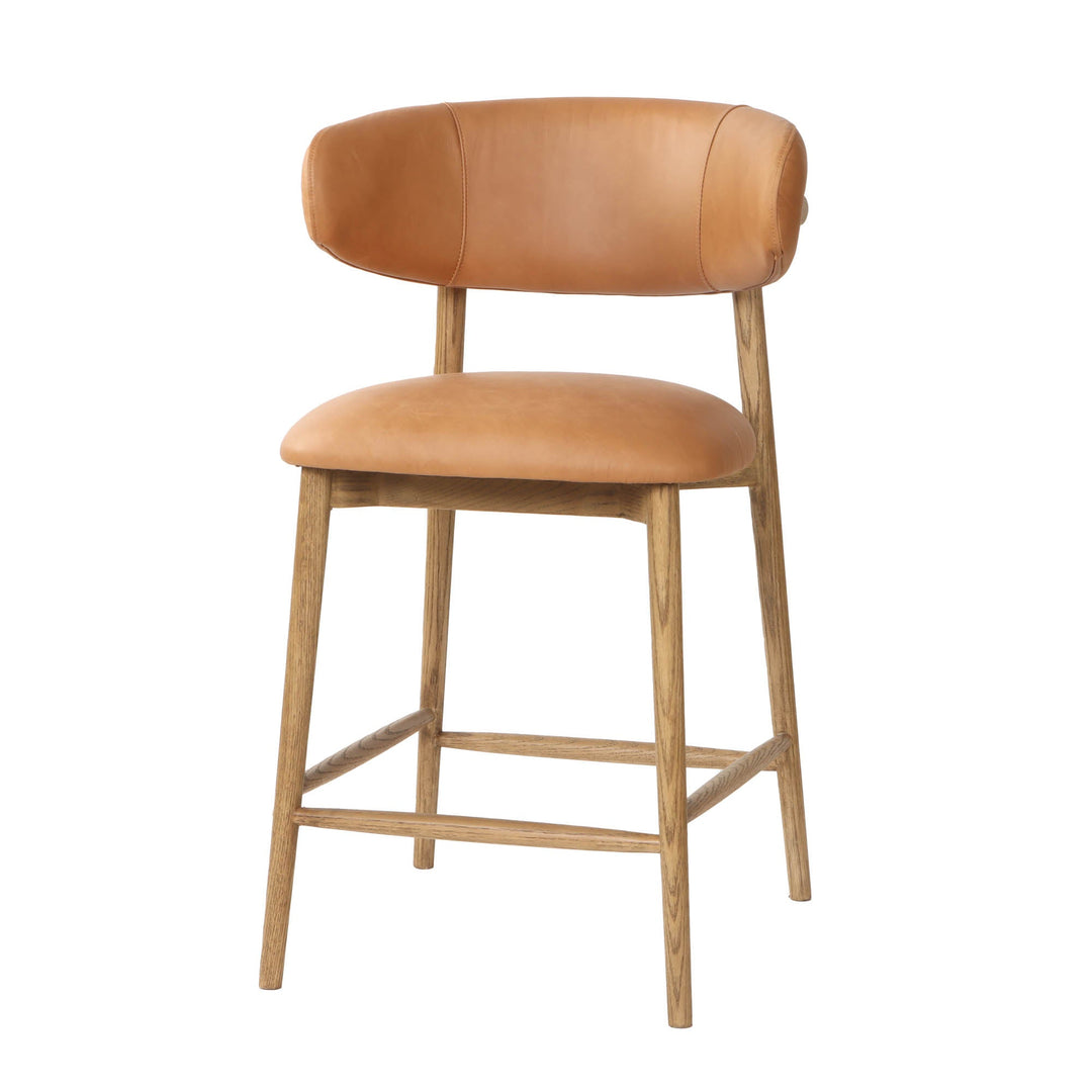 Milo Counter Stool in Hazelnut - Whats New Furniture Portland