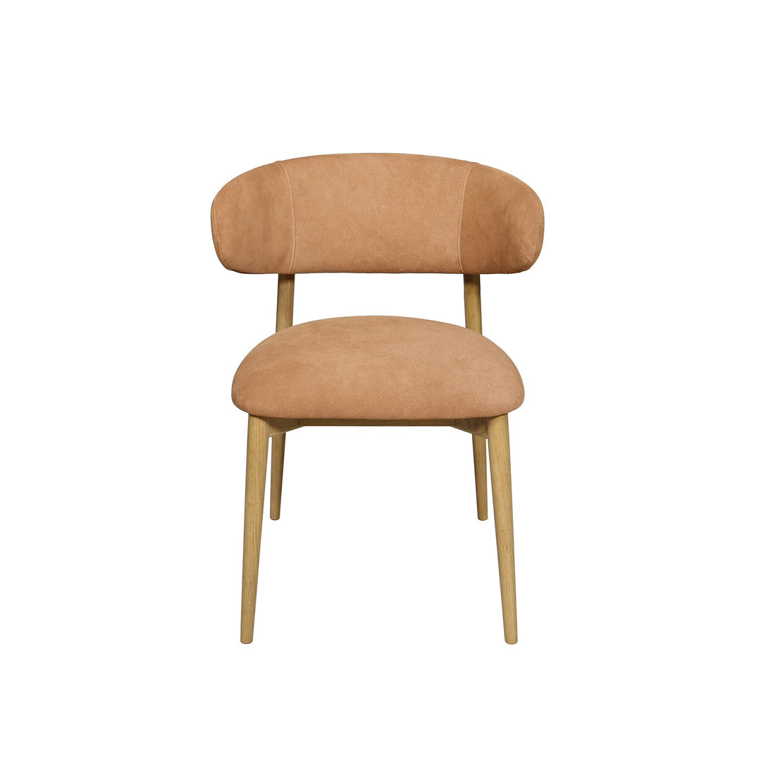 Milo Dining Chair in Tan Suede - dining chair by LH Imports - Whats New Furniture Portland OR