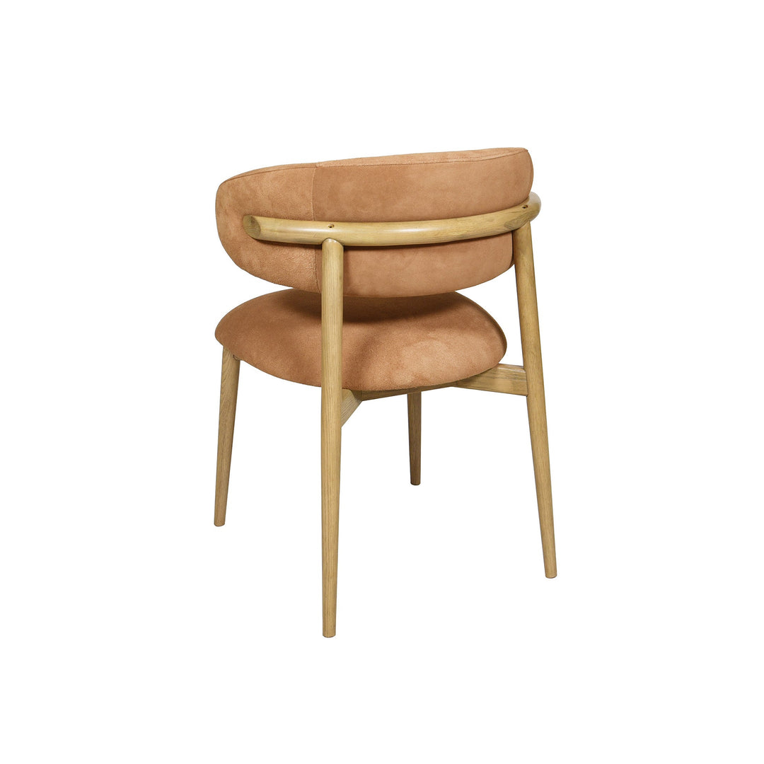 Milo Dining Chair in Tan Suede - dining chair by LH Imports - Whats New Furniture Portland OR