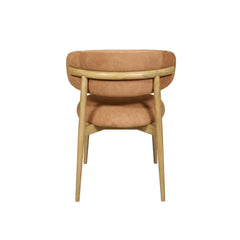 Milo Dining Chair in Tan Suede - dining chair by LH Imports - Whats New Furniture Portland OR