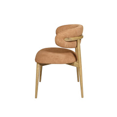 Milo Dining Chair in Tan Suede - dining chair by LH Imports - Whats New Furniture Portland OR
