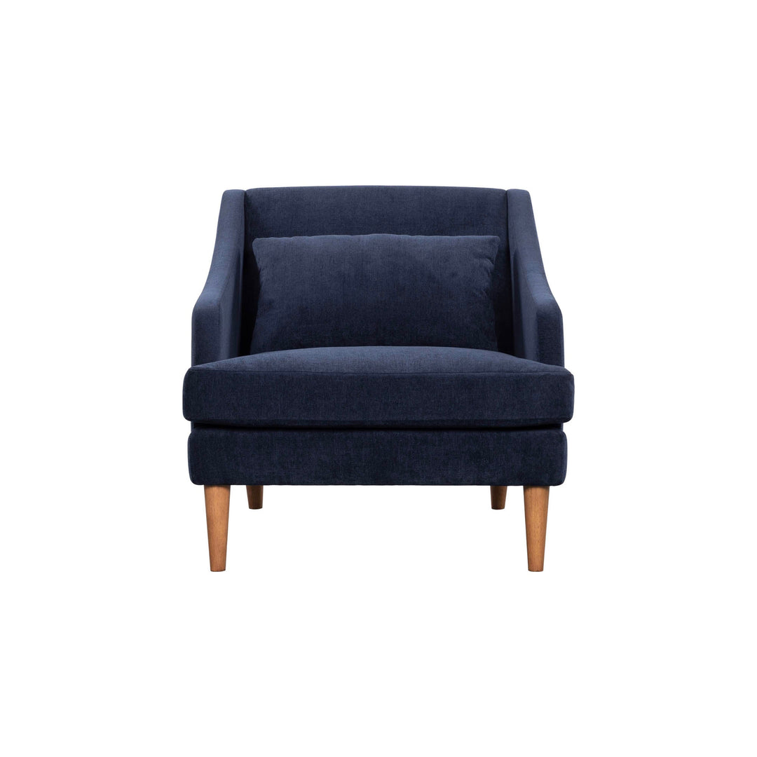 Missy Club Chair in Navy Velvet - accent chair by LH Imports - Whats New Furniture Portland OR