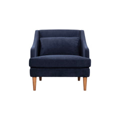 Missy Club Chair in Navy Velvet - accent chair by LH Imports - Whats New Furniture Portland OR