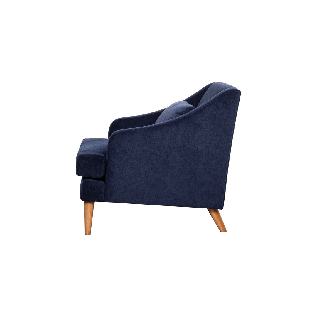 Missy Club Chair in Navy Velvet - accent chair by LH Imports - Whats New Furniture Portland OR