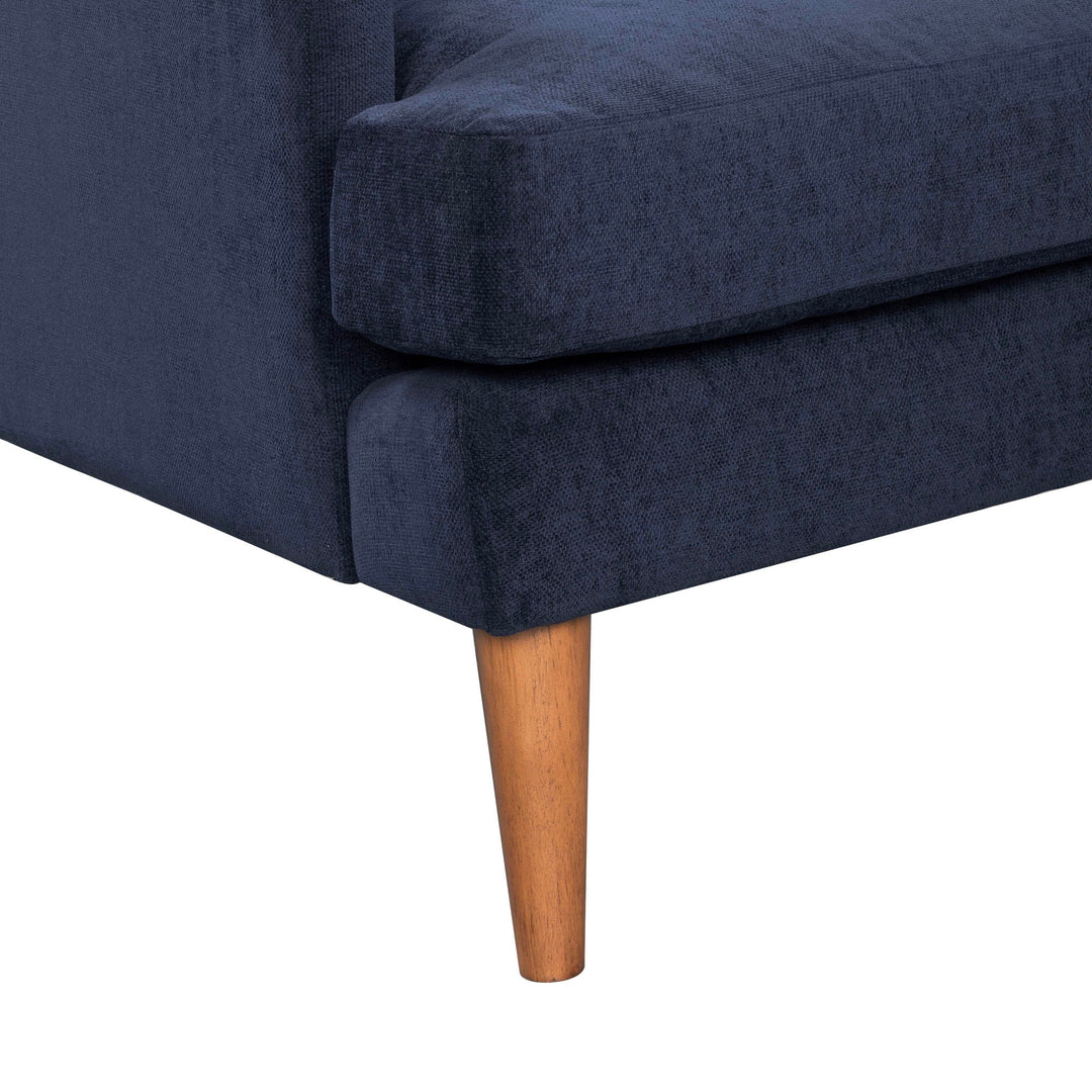 Missy Club Chair in Navy Velvet - accent chair by LH Imports - Whats New Furniture Portland OR