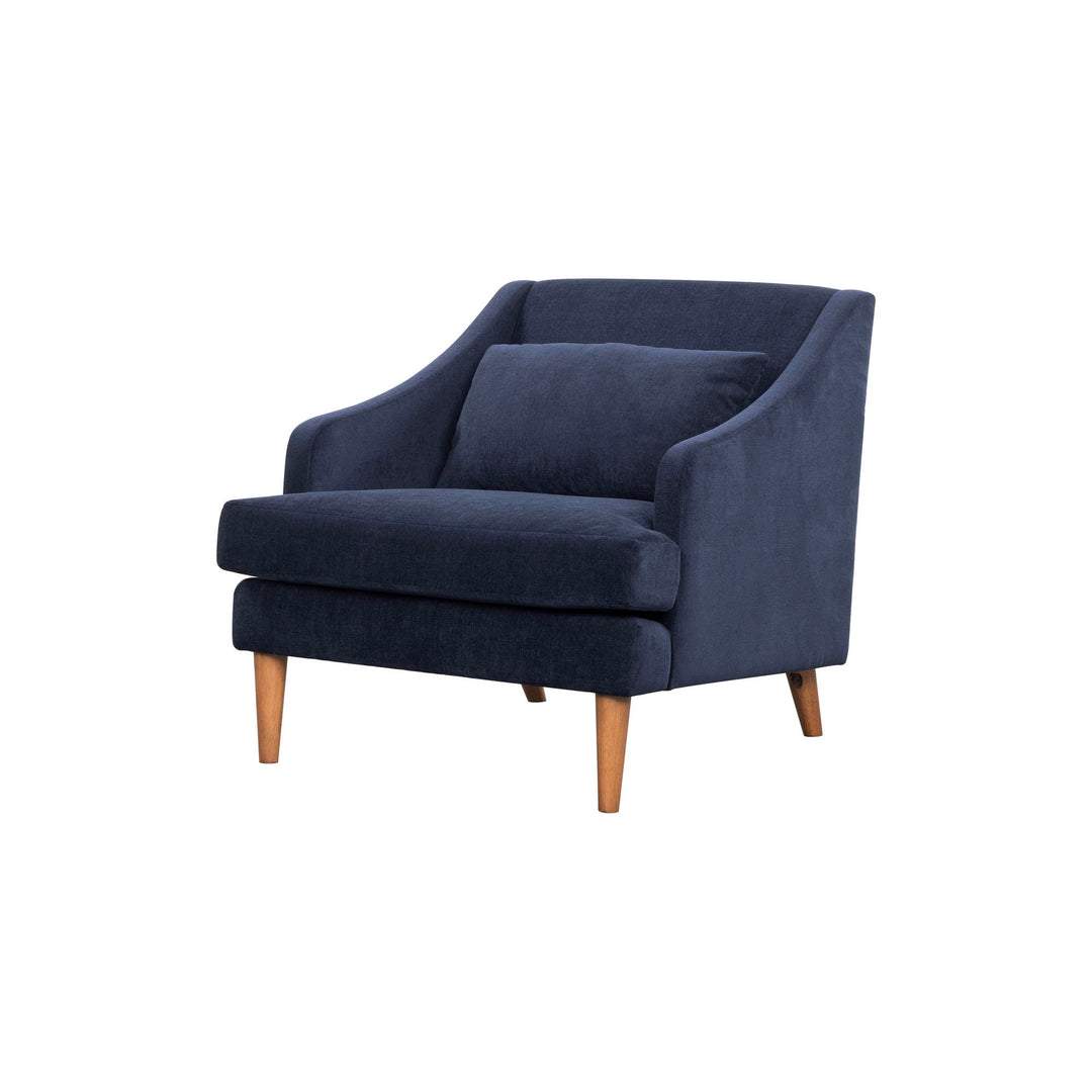 Missy Club Chair in Navy Velvet - accent chair by LH Imports - Whats New Furniture Portland OR