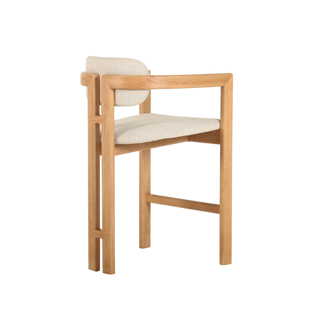 Monterrey Counter Stool in Cream Tweed - counter stool by LH Imports - Whats New Furniture Portland OR