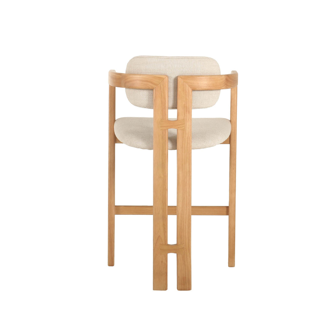 Monterrey Counter Stool in Cream Tweed - counter stool by LH Imports - Whats New Furniture Portland OR