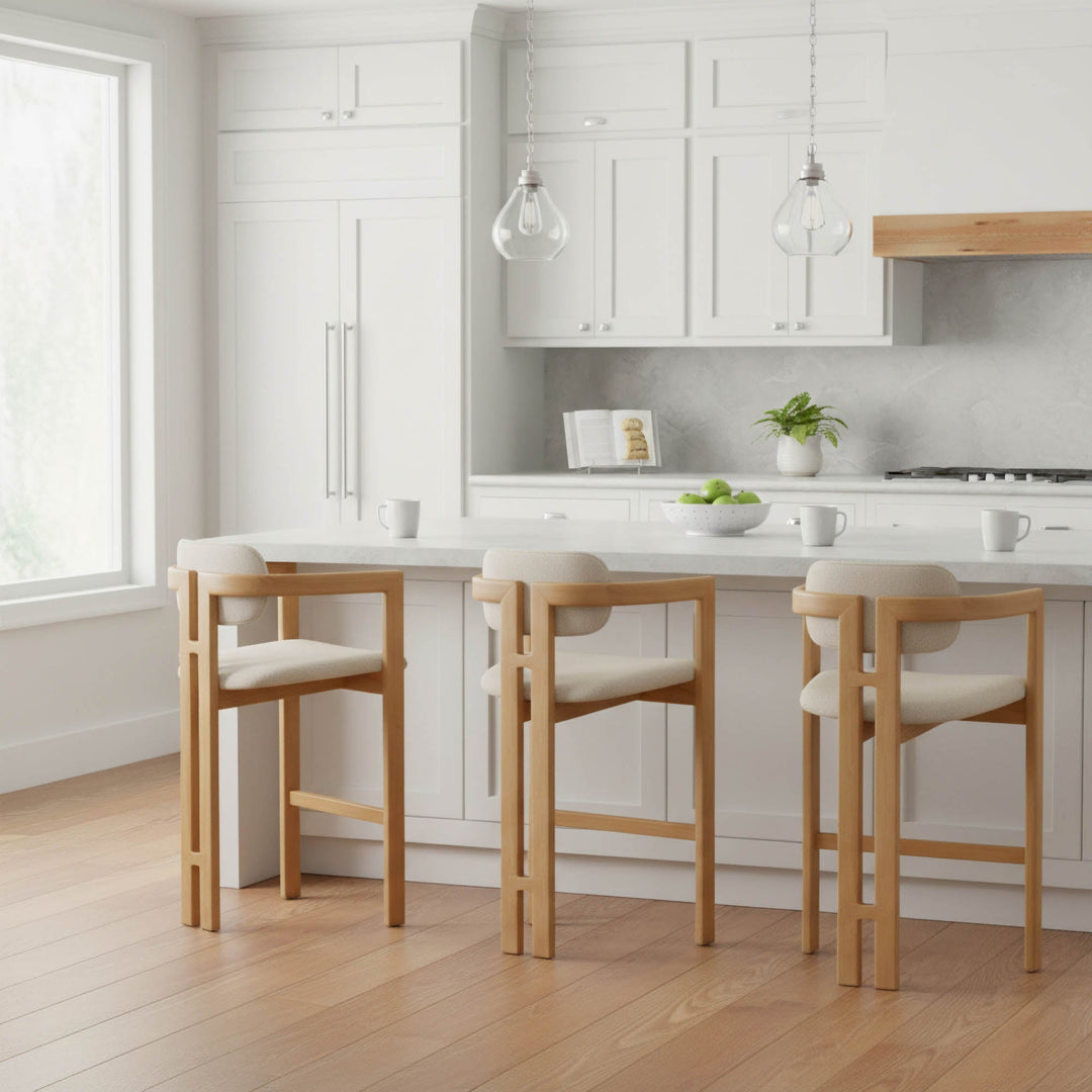 Monterrey Counter Stool - Cream Tweed - Whats New Furniture Portland OR