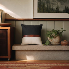 Mood Decorative Pillow styled in Portland 1960s Garden Home ranch living room - Whats New Furniture